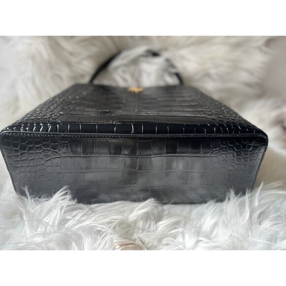LIMITED TIME SALE - NEW $850 Tory Burch Crocodile Britten Top Handle Satchel - Picture 6 of 10